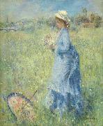 Auguste renoir, Femme cueillant des Fleurs